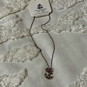 CRUZ ACCESSORIES LIFE STYLE GOLD SHIP CAPTAINS WHEEL AND ANCHOR NECKLACE